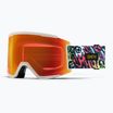 Smith Squad XL artist series tallboy/red mirror/storm yellow flash ski goggles