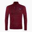 Men's Under Armour Seamless Stride 1/4 Zip running sweatshirt racer red/reflective