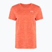 Women's training T-shirt Under Armour Tech C-Twist fire/white