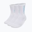 Under Armour 3-Maker Mid Crew socks 3 pairs white/white/ether blue