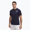 Men's training top Under Armour HeatGear Fitted midnight navy/white