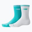 New Balance Running Stripe Midcalf socks 2 pairs blue/white