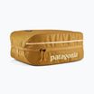 Patagonia Black Hole Cube pufferfish gold w/beeswax tan cosmetic bag