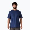 Men's Patagonia Boardshort Logo Pocket T-shirt Responsibili clement blue