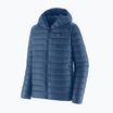 Men's down jacket Patagonia Down Sweater Hoody clement blue