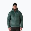 Men's down jacket Patagonia Down Sweater Hoody cascade green