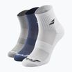 Babolat Quarter 3 Pack socks white/estate blue/grey