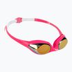 Children's swimming goggles arena Spider JR Mirror white/pink/fuchsia