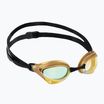 Arena swimming goggles Cobra Core Swipe Mirror yellow copper/gold