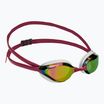 Arena Python Mirror copper/white/red wine swimming goggles