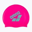 Arena Big Logo shocking pink/water swimming cap