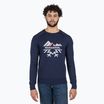 Men's Rossignol Jacquard Crew Neck Sweater dark navy