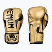 Venum Elite men's boxing gloves gold and black 1392-449