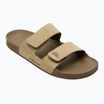 Quiksilver men's Rivi Leather Double Adjust flip-flops tan 1