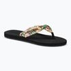 ROXY Paia V women's flip flops black/pink/soft lime