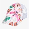 Women's ROXY Beautiful Morning white happy tropical swim cap