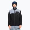 Men's Quiksilver Aker Full Zip Fleece snowboard sweatshirt true black
