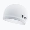 TYR Silicone Comfort white swimming cap