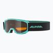 Alpina Piney children's ski goggles aqua matt/ orange