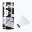 Talbot-Torro Tech 350 badminton shuttlecocks, Nylon 3 pcs white 479112