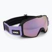 UVEX Xcitd CV ski goggles black matt/mirror lavender yellow