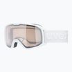 UVEX Xcitd V ski goggles white matt/mirror silver clear