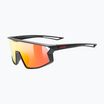 UVEX children's sunglasses Skyryse Jr black matt/mirror red