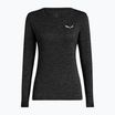 Women's trekking longsleeve Salewa Puez Melange Dry black out melange