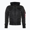 Alpha Industries men's jacket MA-1 ZH Back Print black / rainbow reflective