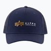 Men's Alpha Industries Label Trucker baseball cap rep.blue