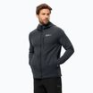 Men's Jack Wolfskin Kolbenberg Hooded Fz phantom fleece sweatshirt