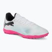 PUMA Future 7 Play TT football boots puma white/puma black/poison pink