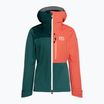 Women's ORTOVOX 3L Ortler rain jacket green 70616