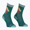 Women's trekking socks ORTOVOX Alpine Light Comp Mid pacific green