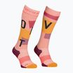 Women's ski socks ORTOVOX Freeride Long Socks Cozy bloom