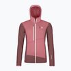 Women's ORTOVOX Fleece Grid Hoody mountain rose sweatshirt