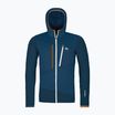 Men's ORTOVOX Fleece Grid Hoody deep ocean sweatshirt