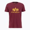 Alpha Industries men's Basic burgundy t-shirt