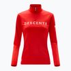 Women's Descente Chest Logo T-Neck sweatshirt electric red