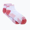 Women's tennis socks Karakal X2+ Trainer white and pink KC537