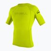 Men's O'Neill Basic Skins Rash Guard swim shirt lime