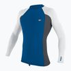 Men's O'Neill Premium Skins Rash Guard deep sea/ graphite/ white swimming longsleeve