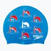 Speedo children's swimming cap Slogan Print blue