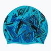 Speedo Slogan Print blue/black children's swimming cap