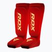 RDX Hosiery Shin Instep Foam tibia and foot protectors red/white