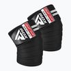 RDX KR11 Gym Knee Wrap black/white knee protectors