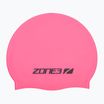 ZONE3 Silicone Swim cap hi-vis pink swimming cap