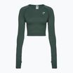 Women's training longsleeve top Gymshark Vital Seamless Crop Top obsidian / grey / marl