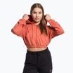 Women's training sweatshirt Gymshark KK Twins Zip Up Crop orange