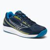 Men's tennis shoes Mizuno Break Shot 4 AC dress blues / jet blue / sulphur spring